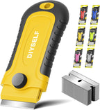 DIYSELF Razor Blade Scraper | 1 Pack Razor Scraper with 15 Razor Blades | Razor Blade Scraper Tool Kitchen | Glass Scraper | Window Scraper | Glass Stove Top Scraper | Paint Scraper | Cooktop Scraper