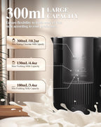 4 in 1 Electric Milk Frother: Automatic Milk Steamer Large Capacity Hot & Cold Coffee Foam Froth Maker, Milk Warmer Foamer for Latte, Cappuccino, Hot Chocolate