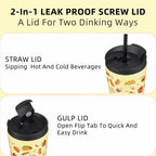 BJPKPK 26oz Tumbler With lid And Straw Stainless Steel Travel Coffee Mug Insulated Tumblers Cups,Yummy