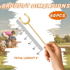 6 Inch Derby Drink Plastic Stirrers Swizzle Sticks for Cocktails Coffee Reusable U Shaped Horseshoe Drink Stirrers for Coffee Beverage Party Bar Weddings Events(Gold,silver,60 Pcs)