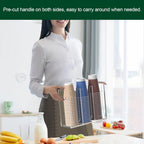 Disposable Coffee Cup Dispenser with Handles, Countertop or Wall Mount Hot/Cold Drink Cup and Lid Holder - Bathroom/Kitchen/Office Acrylic Cup Lid Storage Organizer (3 Compartments, Clear)