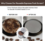 Espresso Accessories Kit 51mm Tamper: Espresso Tamper Set, Coffee Tamper Espresso Tools with WDT Tool, Puck Screen, Dosing Funnel | Espresso Kit Espresso Machine Accessories Fit 51mm Portafilters