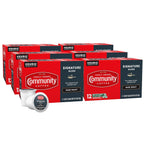 Community Coffee Signature Blend 72 Count Coffee Pods, Dark Roast, Compatible with Keurig 2.0 K-Cup Brewers, 12 Count (Pack of 6)