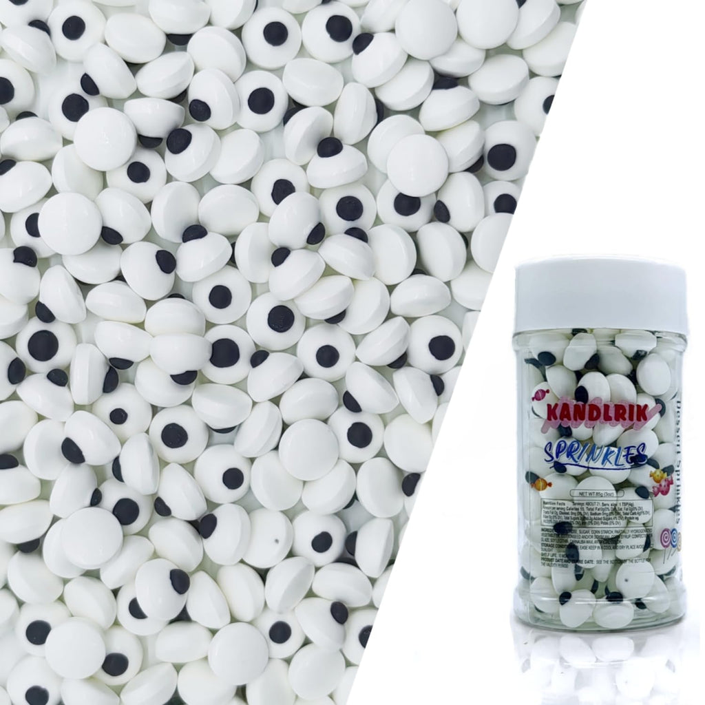 10mm Small Candy Eyes for Decorating Edible Candy Eyes Eyeballs Halloween Sprinkles for Cake Decorations, Baking, Ice Cream, Cookies, Cupcake Topper 3OZ