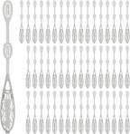 Icicle Cocktail Stirrer, Dry Ice Swizzle Sticks for Smokey Cocktails, Drinks, and Coffee, Glows In The Dark, (Use with Dry Ice), 50 Pack