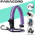 Insulated Water Bottle 32 oz - with Straw & Pop-up Spout Lid, Paracord Handle, Carrier Shoulder Strap, Protective Boot, Wide Mouth Double Walled Vacuum Insulated Gym Water Bottle for Women