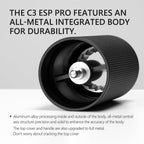 TIMEMORE Chestnut C3 ESP Pro Manual Coffee Grinder, Stainless Steel S2C Conical Burr Hand Coffee Grinder with Foldable Handle, Adjustable Grind Setting for Espresso and Pour Over - Black