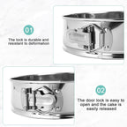 9inch 304 Stainless Steel Springform Cake Pan with Detachable Bottom, Silicone Cheesecake Pan Protector, Parchment Paper, Decorating Kit Piping Bags and Tips- Ideal for Home Bakers