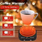 PUSEE Candle Mug Warmer Electric, Auto On/Off Gravity-Induction Coffee Warmer with 9 Temp Settings, 1-9 Timer Candle Melter, Beverage Warmer for Home & Office