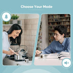 KADAMS Pomodoro Cube Timer Productivity Visual Timer - 5/10/25/50 Min Rotating Countdown, Customize Countup Silent Mode- for Work Study Cook Workout Kitchen Back to School Classroom (White, 2 Pack)