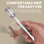 JACYAO'S Bread Lame, Sourdough Scoring Tool Made From 304 Stainless Steel, Professional Bread Scoring Tool with 10 Razor Blades and Metal Storage Box