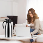 ThermoCafe 70 Oz Double Walled Vacuum Insulated Stainless Steel Carafe - Keeps Coffee & Water Hot for 12 Hours