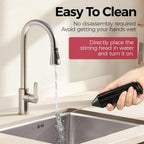 YARRAMATE Electric Milk Frother Wand, Fast Battery Operated Coffee Mixer, Handheld Drink Stirrer, Whisk Foam Maker for Lattes, Cappuccino, Matcha, Hot Chocolate (Black)