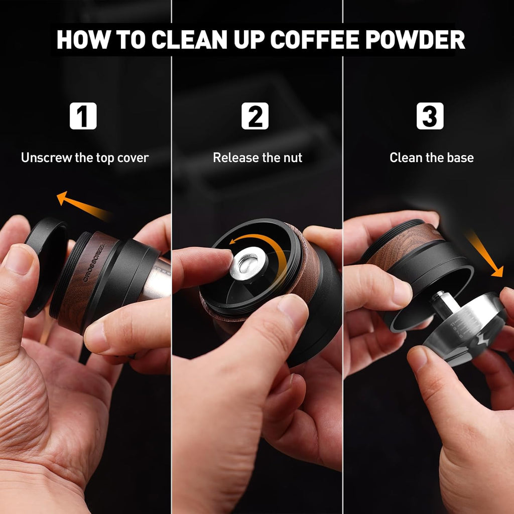 54mm Espresso Distributor | Gravity Adaptive Distribution Tools Fits 54mm Breville Espresso Portafilter | Self Leveling Distributor | Stainless Steel & Walnut | Espresso Machine Accessories