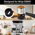 Coffee Tamping Base for Ninja Espresso Machine ES601/ES701 Portafilter, Improves Tamping Stability and Extraction, Sturdy Tamping Station Portafilter Holder for Ninja Luxe Cafe Accessories, Black