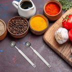 3PCS Teaspoon Measuring Spoon, 5ml/1 tsp/5 Gram Scoop, Long Handle for Cooking & Baking, Dishwasher Safe Measuring Spoon