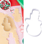 Cookie Cutter Kingdom, Christmas Cookie Cutters, Cookie Cutters Shape, Mold for Cakes Biscuits and Sandwiches (Christmas Snowman)