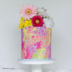 Large Cake Decorating Stencil (IRIE) Iris Flower Pattern