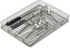 YBM HOME Stainless Steel Silverware Tray Organizer for Kitchen Utensils, In-Drawer Cutlery Tray Mesh Utensil Drawer Organizer with 6 Compartments for Kitchen and Office, 12-Pack