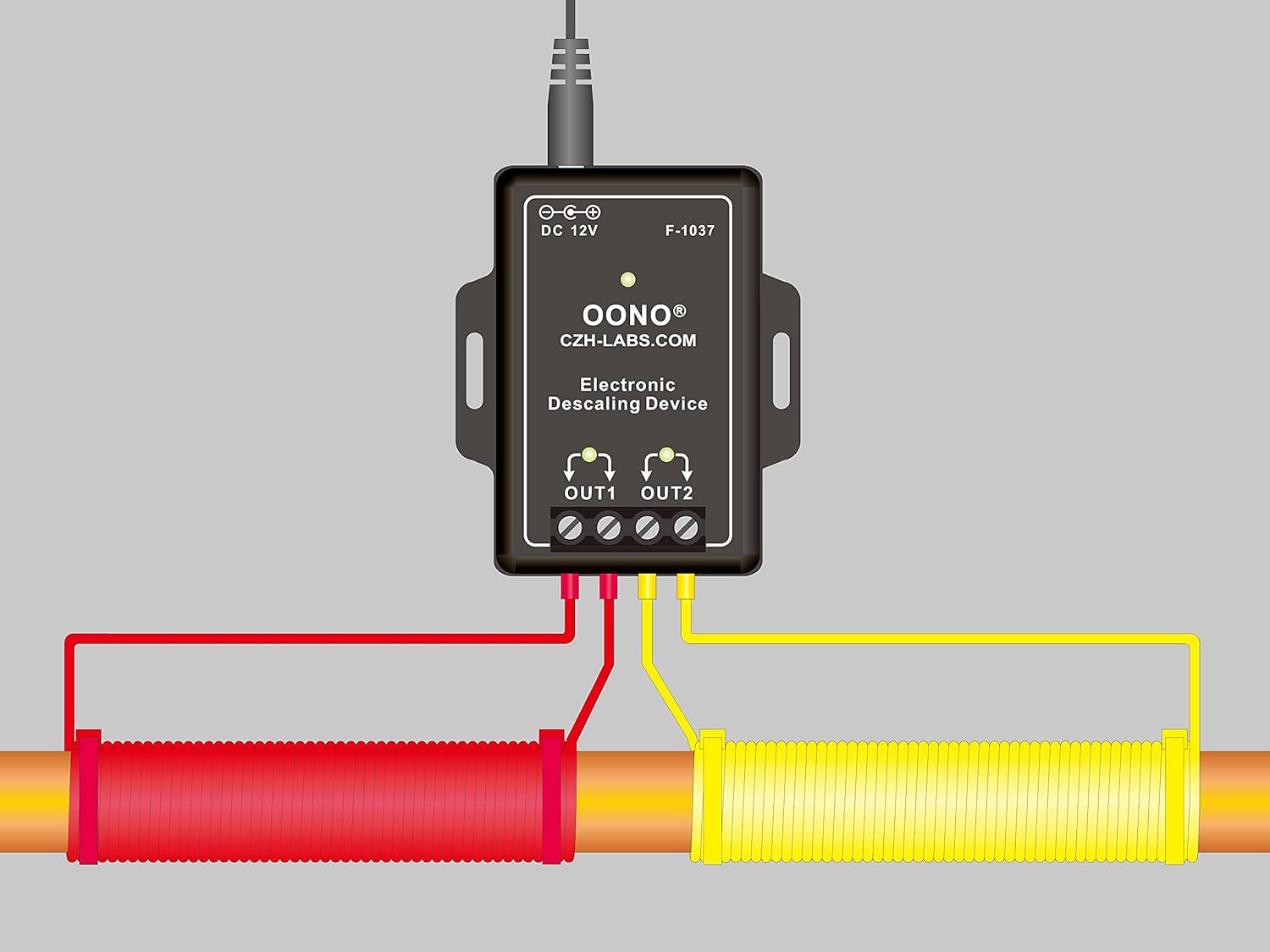 OONO Electronic Descaler Water Conditioner Hard Water Softener, Alternative Water Softener