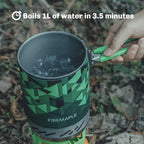 Fire-Maple Fixed Star 2 Backpacking and Camping Stove System - Outdoor Propane Camp Cooking Gear, Portable Pot/Jet Burner Set, Ideal for Hiking, Trekking, Fishing, Hunting Trips and Emergency Use