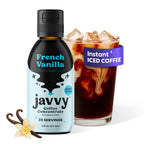 Javvy Coffee Concentrate - Cold Brew Coffee, Perfect for Hot or Iced Instant Coffees, Hot Drinks, Cold Brew Concentrate, 35 Servings - French Vanilla