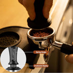 58mm Espresso Tamper, Espresso Accessories, Coffee Tamper with Espresso Distribution Tool, Wdt Tool Espresso, Espresso Tamper with Silicone Mat, Stainless Steel Base Tamper for Espresso Coffee Machine