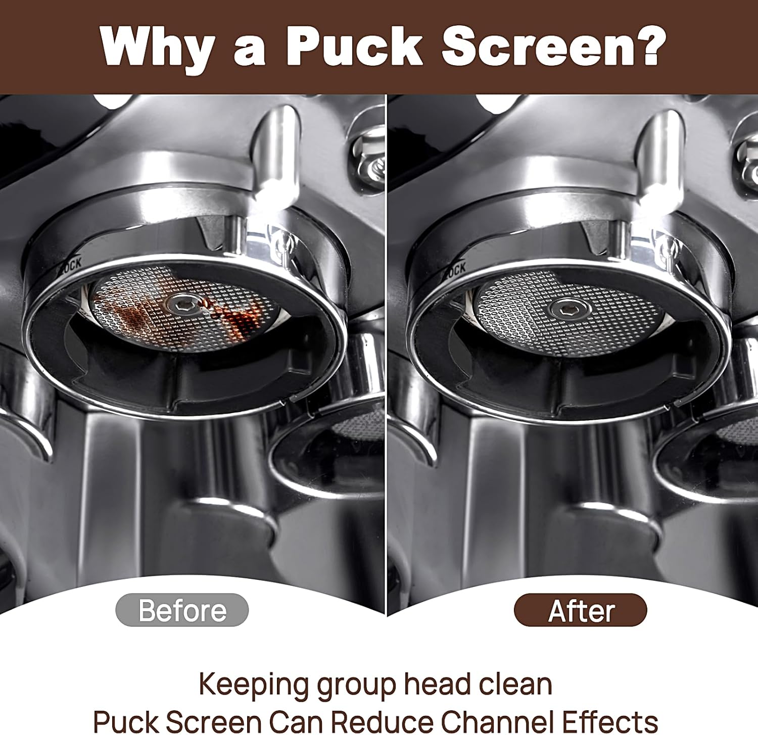 Puck Screen for 51mm Portafilter, Reusable Mesh Coffee Filter for Espresso Portafilter Filter Basket, 1.7mm Thickness 304 Stainless Steel