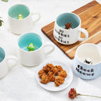 Mouse Ceramic Cup Hidden 3D Animal Inside Mug,12 oz Cute Cartoon Handmade Figurine Mugs,Christmas Birthday Surprise for Friends Family or Kids (Mouse)