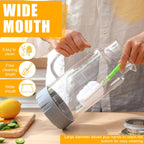 Honeydak 2 Pack Glass Pitcher with Lid, 68 oz 2 Liter Water Pitcher with Silicone Base, Spout and Handle Large Ice Tea Carafe for Fridge, Anti-slip Glass Water Jug for Drinks Tea Coffee Milk Beverage