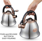 Tea Kettle -2.2 Quart Tea Kettles Stovetop Whistling Teapot Stainless Steel Tea Pots for Stove Top Whistle Tea Pot