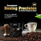 58mm Magnetic Dosing Funnel for Portafilter Espresso Machine ~ High Strength 12 Magnet Design ~ Fits Most Express Coffee Machines ~ Home Barista Espresso Portafilter Adapter ~ UK Brand