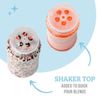 Sweets Indeed Halloween Sprinkles 4-Pack – 10.90 oz Jar Set | Candy Eyeball Mix, Bat & Pumpkin Quin Mix, Orange Sanding Sugar & Black/White/Orange Nonpareils | Cupcake & Cookie Decorations
