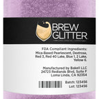 Light Purple BREW GLITTER Edible Glitter For Drinks, Cocktails, Beer, Garnish Glitter & Beverages | KOSHER & HALAL Certified | 100% Edible & Food Grade | Vegan, Gluten, Nut Free (50g, Light Purple)