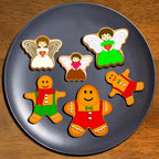 Christmas Cookie Cutter Set - 18 Piece Gingerbread Man, Snowflake, Tree, Heart, Star, Angel Shapes for Holiday Winter Baking