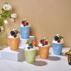 LITOPAK 1200 Pack 5 oz Paper Cups, Colorful Samll Disposable Paper Bathroom Cups for Parties, Travel, and Events