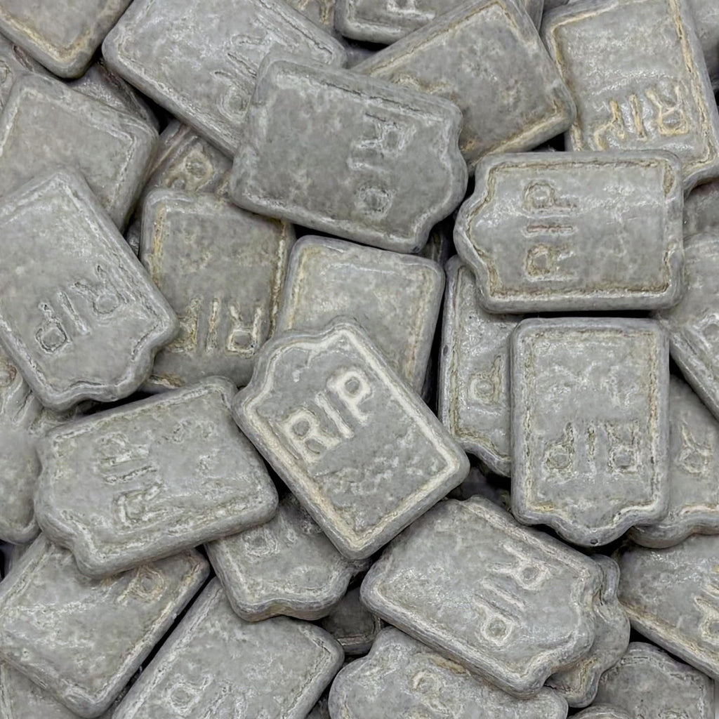 Dynastang Gravestones Sprinkles Halloween Edible Gravestone Cake Decoration Cupcake Toppers Cookie Decorating Perfect for Cakes, Cupcakes, Desserts Toppings 3OZ