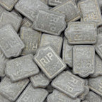 Dynastang Gravestones Sprinkles Halloween Edible Gravestone Cake Decoration Cupcake Toppers Cookie Decorating Perfect for Cakes, Cupcakes, Desserts Toppings 3OZ