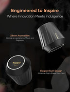 Cocinare KissCup Ceramic Espresso Cup – 2.2oz Demitasse Cup for Espresso, Pour-over coffee & Tea, Nebula Black, Ceramic Collection