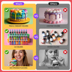 Food Coloring for Baking-24 Color Food Grade Vibrant Cake Coloring Liquid Set for Cake Decorating, Baking, Cookies, Easter Egg, Making DIY Supplies Kit- 0.25 Fl. oz (6 ml)/Bottles