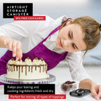 DWËLLZA KITCHEN Mini Airtight Food Storage Containers with Lids – Set of 6 Clear Plastic Small Pantry Containers for Spices, Candy, Nuts, Coffee or Tea, BPA-Free, Keeps Food Fresh & Dry