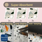 Dish Drying Mat - Absorbent Countertop Mat for Coffee Maker, Expresso Machine, Kitchen Use (03,16''×24'')