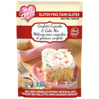 XO Baking Co. Gluten Free Small Batch Confetti Cupcake & Cake Mix - Includes Sprinkles Without Artificial Dyes; Non-GMO; Rice Free; Peanut Free; No Preservatives, Artificial Flavors or Colors, 10oz