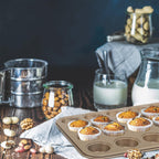 Nsmykhg 24-Cup Nonstick Mini Cupcake & Muffin Pans - Carbon Steel Baking Pans, 3 Pack, Durable Muffin Tin, Easy to Clean, Perfect for Baking Cupcakes & Mini Muffins, Oven Safe, BPA-Free