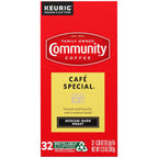 Community Coffee Café Special, Medium-Dark Roast, Single-Serve Keurig K-Cup Pods, 32 Count (Pack of 4)