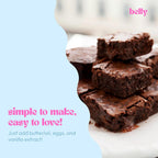 Belly Brownie Mix with Collagen Protein | High-Protein | Fudgy Brownies | Grain-Free Dairy-Free Nut-Free | Healthy Snacks For Adults & Kids | Women-Owned Business | 11.4 oz | 3 Pack