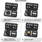 MAXUS Digital Milligram Scale 50g/0.001g with Calibration Weight, Reloading Scale with Powder Trickler Accessories