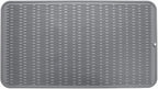 Silicone Dish Drying Mat for Multiple Usage,Easy clean,Eco-friendly,Heat-resistant Silicone Mat for Kitchen Counter or Sink,Refrigerator or Drawer Liner Grey 4XL 32 inches x 18 inches