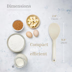 Silicone Rice Paddle Set – 2-Piece Set of Spoon Spatulas for Non-Stick Cookware – Kitchen Tools and Accessories with Comfortable Handles, Heat-Resistant Utensils for Cooking and Baking – Cream