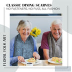 Adult Bib Scarf - Dignified Alternative to Bibs | Washable and Reusable Clothing Protectors for Eating